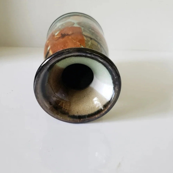 Vintage Apple  Lane 10/80 Bill Nagengast Studio Pottery Vase. - Picture 3 of 6